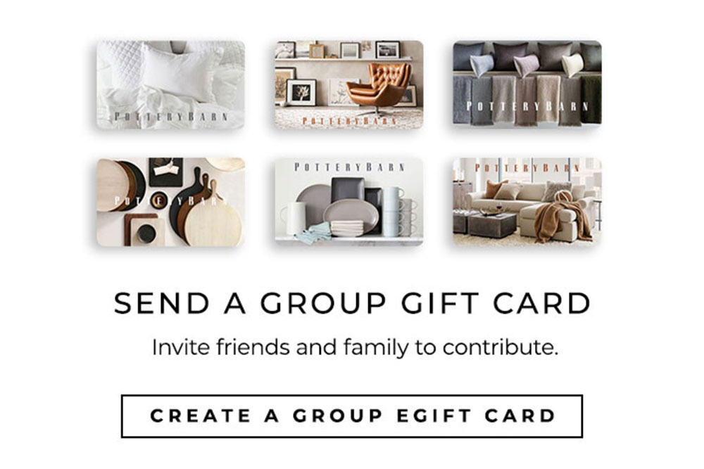 Pottery barn gift deals card