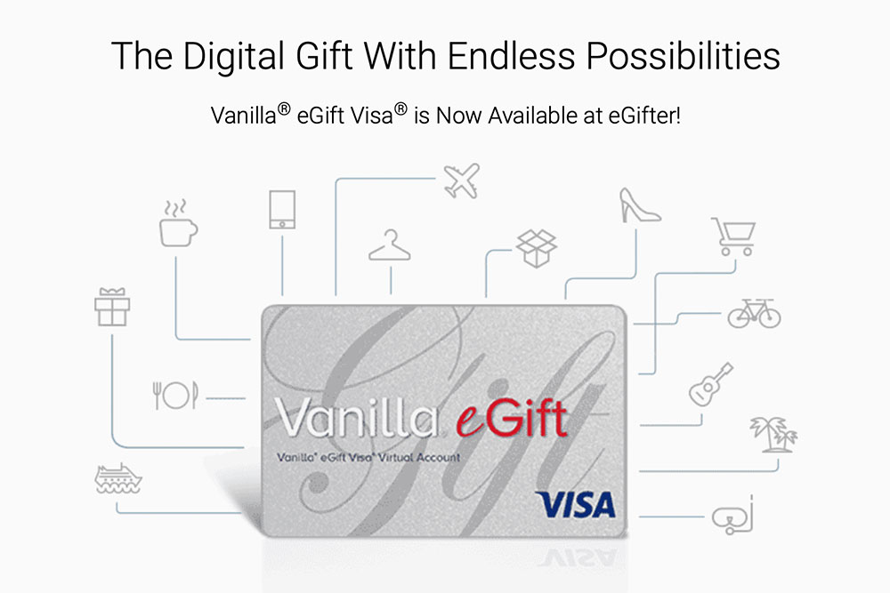 Vanilla® eGift Visa® is Now Available at eGifter - eGifter For Business