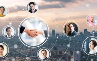 people connected all around the world