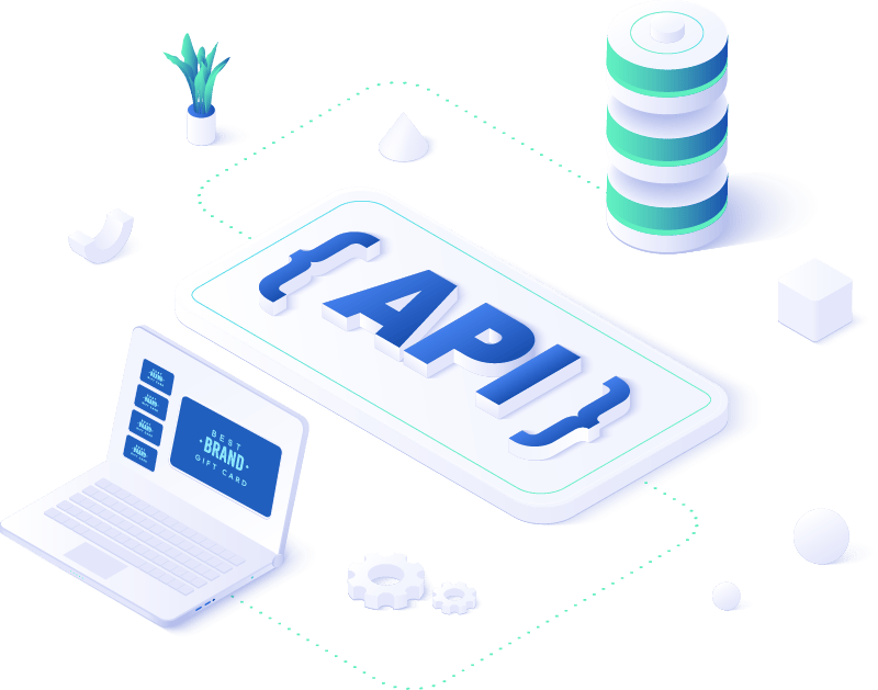 An illustration of a gift card API model.