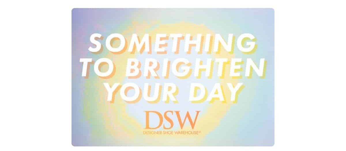 dsw gift card only man walking with shopping bags