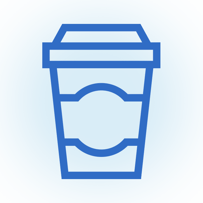 An illustration of a coffee cup.
