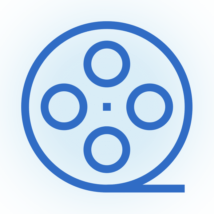 An illustration of a film reel.