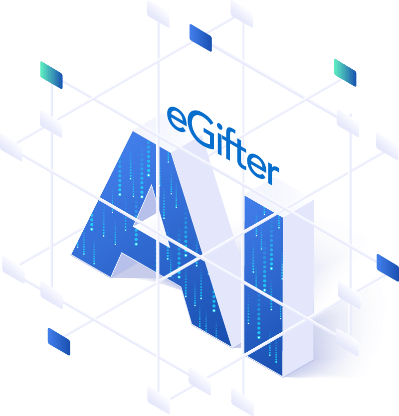 AI text in a futuristic graphic