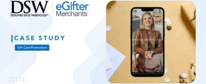 DSW gift card promotion case study featuring influencer marketing campaign support from eGifter Merchants