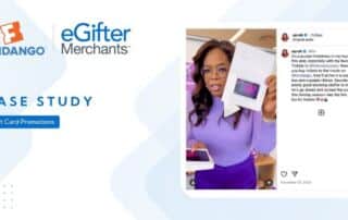 Fandango gift card promotion case study featuring influencer marketing campaign from eGifter Merchants